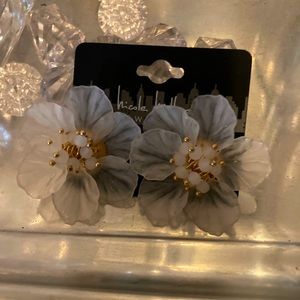 Nicole Miller Flower Petal Earrings
